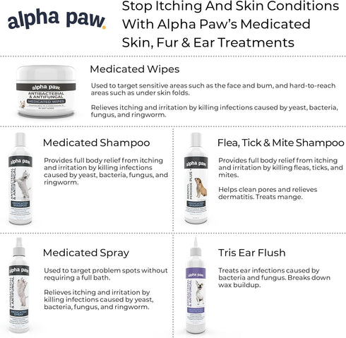 Smiling Paws Pets Itch Relief Shampoo for Pets - 12oz, Kills Fleas, Relieves Allergies and Itching