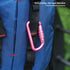 FresKaro 3inch Auto Locking Carabiner Clips, Heavy Duty Keychain Aluminum, Holds 2698lbs, Lightweight, 4 Colors