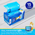 36 19 15 Count Fresh Step Jumbo Drawstring Cat Litter Box Liners, Scented Heavy Duty Kitty Litter Bags for X-Large Oval