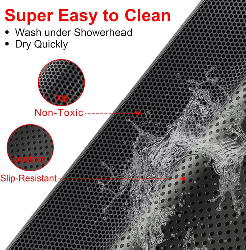 Cat Litter Mat, 36"x30", Washable, Extra Large XL, Honeycomb Double Scatter Control, Waterproof, Easy Clean