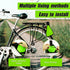 Reflective Triangle Sign, Bright Reflective Yield Symbol with Magic Adhesive Strap & Cord for High Visibility Safety