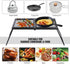 REDCAMP Heavy Duty Folding Campfire Grill Steel Grate, Portable Cooking Rack Over Fire Pit with Carry Bag