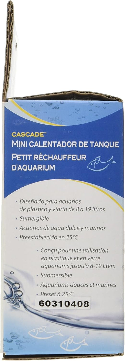 Penn-Plax Cascade Mini Fish Tank Heater – Fully Submersible, 10 Watt, 4” Length for Aquariums