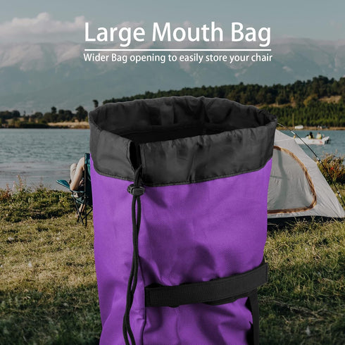 Xxerciz Folding Chair Carry Bag with Adjustable Shoulder Strap Nylon Storage Tent Bag Heavy Duty for Travel Camping