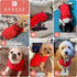 KYEESE Soft Pullover Dog Sweater for Medium Dogs, Warm Turtleneck Knitwear with Gingham Patchwork, Thick Pet Coat