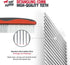 Tuff Pupper Dog Grooming Comb Set, Ergonomic Pet Detangling Combs, No-Slip Handle, Rounded Tips