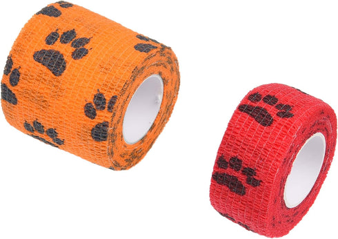 Kare & Kind Self-Adhesive Bandage - Injury Wrap Tape for Pets, 7 Multi-Color Rolls for Dog, Cats, Horses - Elastic,