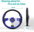 Golf Cart Steering Wheel for EZGO, YAMAHA and Club Car Precedent, Most Golf Carts Blue