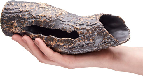 Plecoceramics Large Pleco Cave, Breeding Ceramic Decorations for Fish Tank Aquarium (1 pcs Scape Log)
