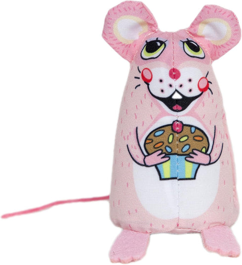 Sweet Baby Mice Cat Toy with Organic Catnip (Cupcake)