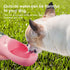 Dog Water Bottle - Leak Proof Portable Pet Water Dispenser for Dogs, Puppy Feeder for Travel (Pink 12oz)