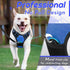 Eagloo Dog Harness for Large Dogs, No Pull Vest with Reflective Strips, Control Handle, Adjustable, Blue, Size L