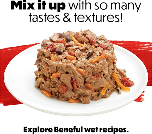 (Pack 4) 3.5 lb. Purina Beneful Incredibites With Farm-Raised Beef Natural Small Breed Dry Dog Food With Added