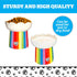 BigMouth Inc Rainbow Elevated Cat Bowl - Raised Ceramic Feeder for Small Dogs and Cats