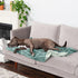 Furhaven Waterproof Throw Blanket for Dogs & Indoor Cats - Washable Luxe Velvet Blanket - Celadon Green, Large