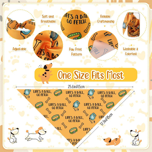 100 Sweetude Pcs Plaid Dog Bandanas Bulk Paw Print Dog Scarf Bibs Puppy Pet Bandanas with Captions Adjustable Cat