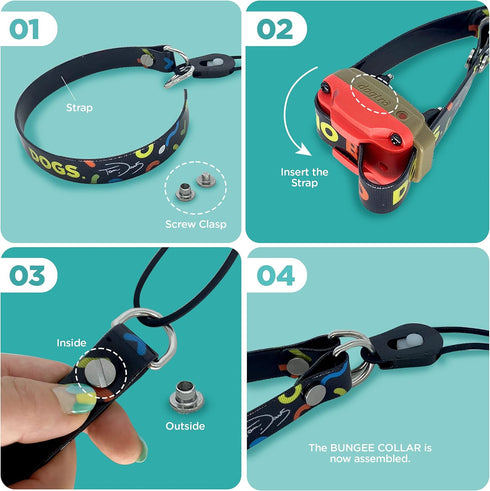 Dogtra Tom Davis Bungee Collar - Comfortable Easy Fit for Tom Davis Edition 280C Dog Training E-Collar