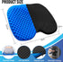 Kayak Seat Cushion, Thicken Anti Slip Waterproof Gel Kayak Seat, Portable Canoe Rowing Pad for Fishing