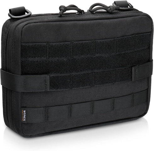 WYNEX Tactical Admin Molle Pouch, Medical EDC EMT Utility Bag Shell Design Attachment Pouches Hiking Belt Bags
