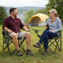 2 Pack 300lbs Folding Camping Chair with Cup Holder & Side Storage Bag Capacity Lightweight High Back Portable