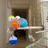 PERSONALIZED Perch Toy with Rotating Balls for Birds, Budgies, Budgerigars, Parakeets, Parrots, Cockatiels, Parrotlets