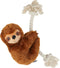 Fringe Studio Brown Sloth On A Rope, Plush Dog Toy (289373)