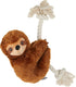 Fringe Studio Brown Sloth On A Rope, Plush Dog Toy (289373)