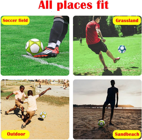 Soccer Ball Size 3, 4, 5 Soft PU for Practice Training, Gift for Boys and Girls, Includes Pump and Needle