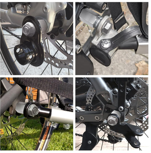 NICEDACK Bicycle Hub Hitch Adapter, Universal Axle Adapter for Thrust Axle, Bicycle Trailer Coupling Adapter