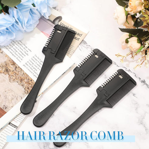 3 Pcs Pet Dog Cat Razor Comb | 50 Pcs Replacement Razors | Grooming Tool for Dog Cat