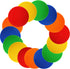 15 Pack 9 Inch 5 Okllen Poly Vinyl Spot Markers, Floor Dots Non-Slip Rubber Agility Dots, Flat Field Cones Circles