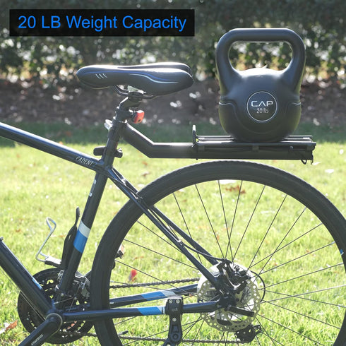 Lumintrail Bike Cargo Rack, Seatpost Mounted Bicycle Luggage Carrier, 20 LBs Capacity for Trunk Bags