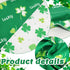 Avxdbr 2 Pack St Patricks Day Dog Bandanas Reversible Shamrock Dog Scarf Soft Plush Triangle Bibs for Small Medium Dogs