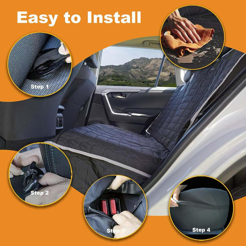 Reliadura Relidura Bench Seat Cover for SUV Waterproof Seat Covers for Dogs in Car Non-Slip Dog Car Seat Cover for Back