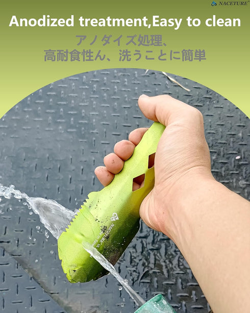 Backpacking NACETURE Ultralight Trowel Aluminum Shovel Small Potty Multitool with Longer Handle Design Essential