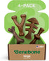 Benebone Large 4-Pack Dog Chew Toys for Aggressive Chewers | Made in USA, 90lbs and Under