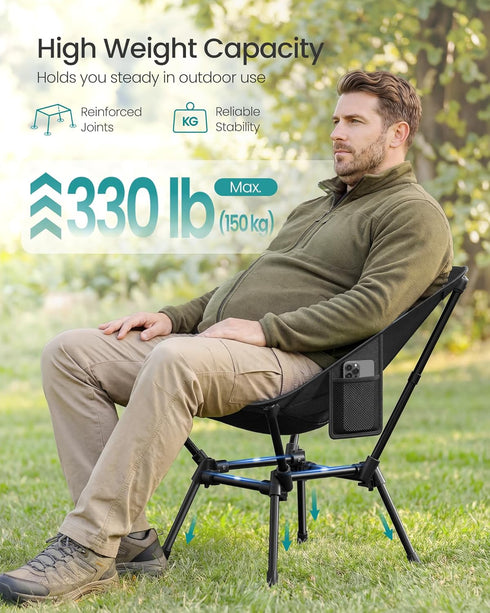 Lightweight Folding Beach Chair with Adjustable Height - Perfect for Outdoor Adventures
