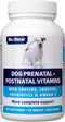 Dog Prenatal Vitamins - 90 Tablets with Omega 3, Probiotics, Choline & Inositol, Key for Mother & Puppies
