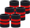 WILLBOND 6 Pieces Wrist Striped Sweatbands, Sports Wristbands for Football, Basketball, Running Athletic Sports