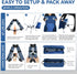 Backpacking MARCHWAY Lightweight Folding High Back Camping Chair with Head Support, Stable Portable Compact for Outdoor