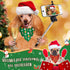 60 (25.6 17.7 17.7 Inch) Chunful Pcs Christmas Bandanas for Dogs Xmas Bandanas Bulk with Santa Snowflake Candy Cane