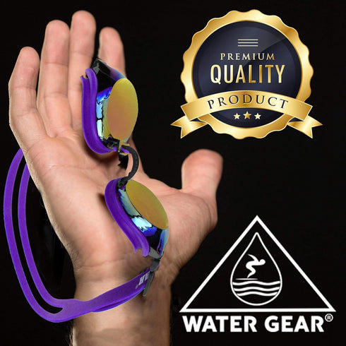 Water Gear Finalist Swim Goggles, Anti-Fog Junior Fit for Pool & Diving