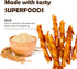 Afreschi Turkey Tendon for Dogs: All Natural Human Grade Dog Treat, Hypoallergenic, Wrapped Rice Stick