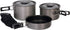 Texsport Black Ice The Scouter 5 pc Hard Anodized Camping Cookware Set with Storage Bag