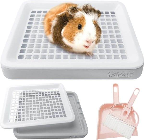 Moan&Miao Chinchilla, Generic Guinea Pig Toilet, Small Animal Potty Trainer Corner, Square Rat Litter Bedding Box