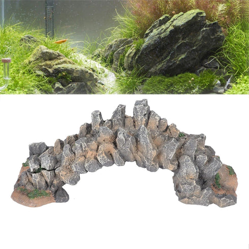 Tnfeeon Aquarium Resin Arch Bridge: Beautiful Decoration for Fish and for Fish