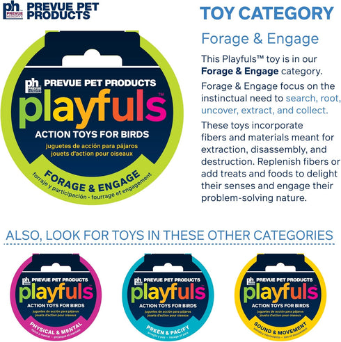 Prevue Hendryx 62604 Calypso Creations Fiesta Handbag Bird Toy, 9 x 6