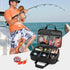 Fishing Reel Case for Spinning Reels, Fly Fishing Reels, Baitcaster Storage Bag with Multiple Pockets and Dividers