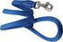 Dogs My Love 4ft Long Round Genuine Rolled Leather Dog Leash, Blue (Large: 1/2")