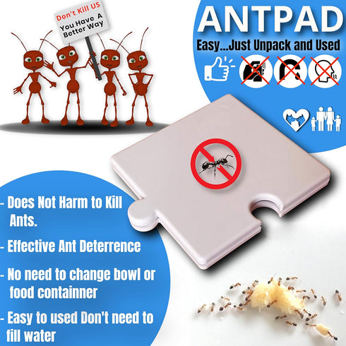Ant Proof Food Dish, Ant Proof Dog Cat Pet Bowl, Desktop Plant Pots and Bins No Chemical No Need Fill Water
